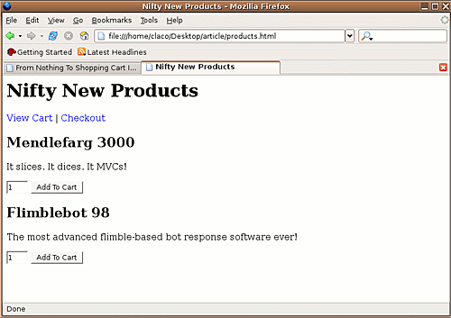 Product Page Screenshot
